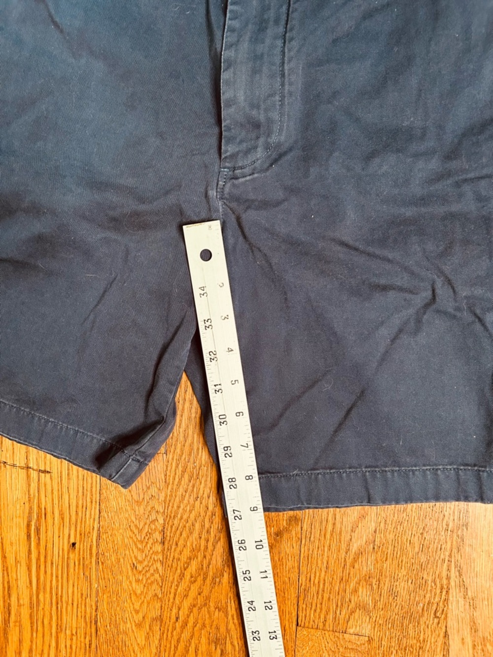 J.Crew Stanton Chino Shorts Blue 35 Cotton Twill 9” Inseam - Picture 7 of 10